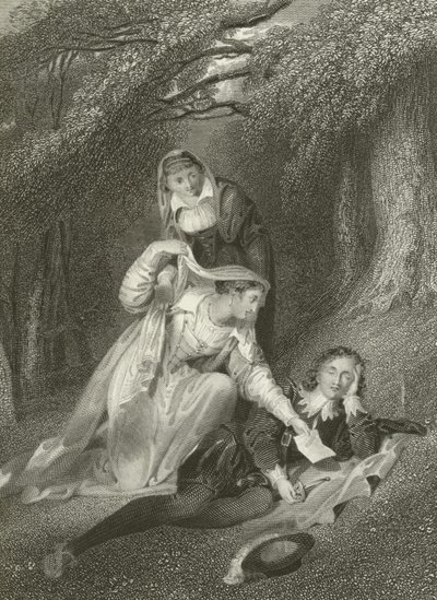 詩人の夢 作： Richard Westall